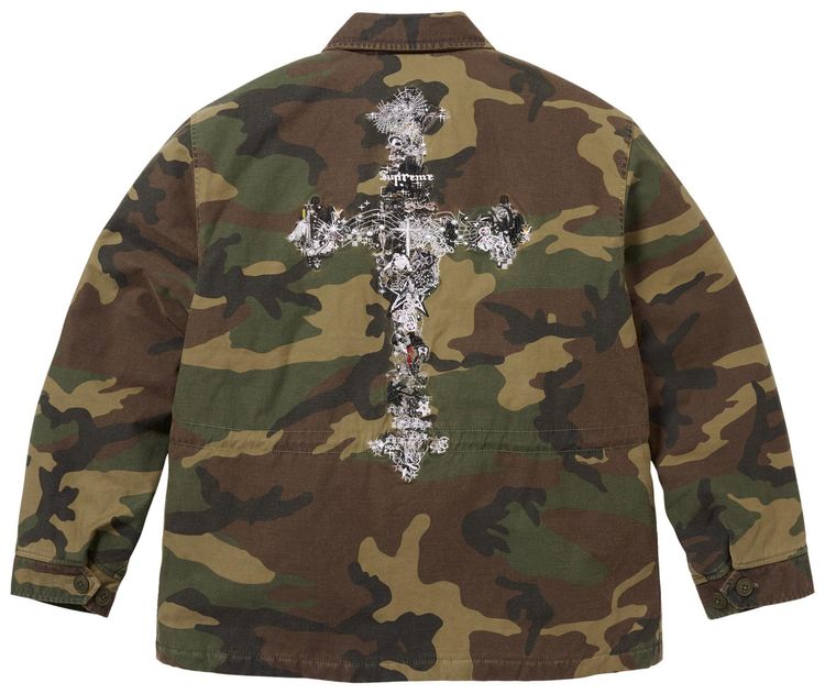 Supreme Aoi Cross M52 Jacket Woodland Camo