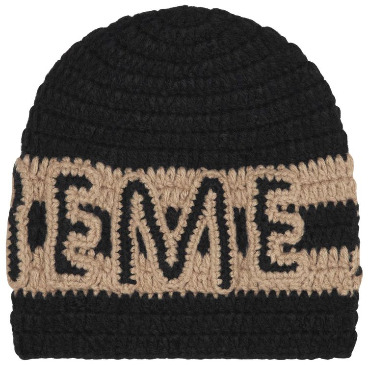 Supreme Crochet Logo Beanie Black