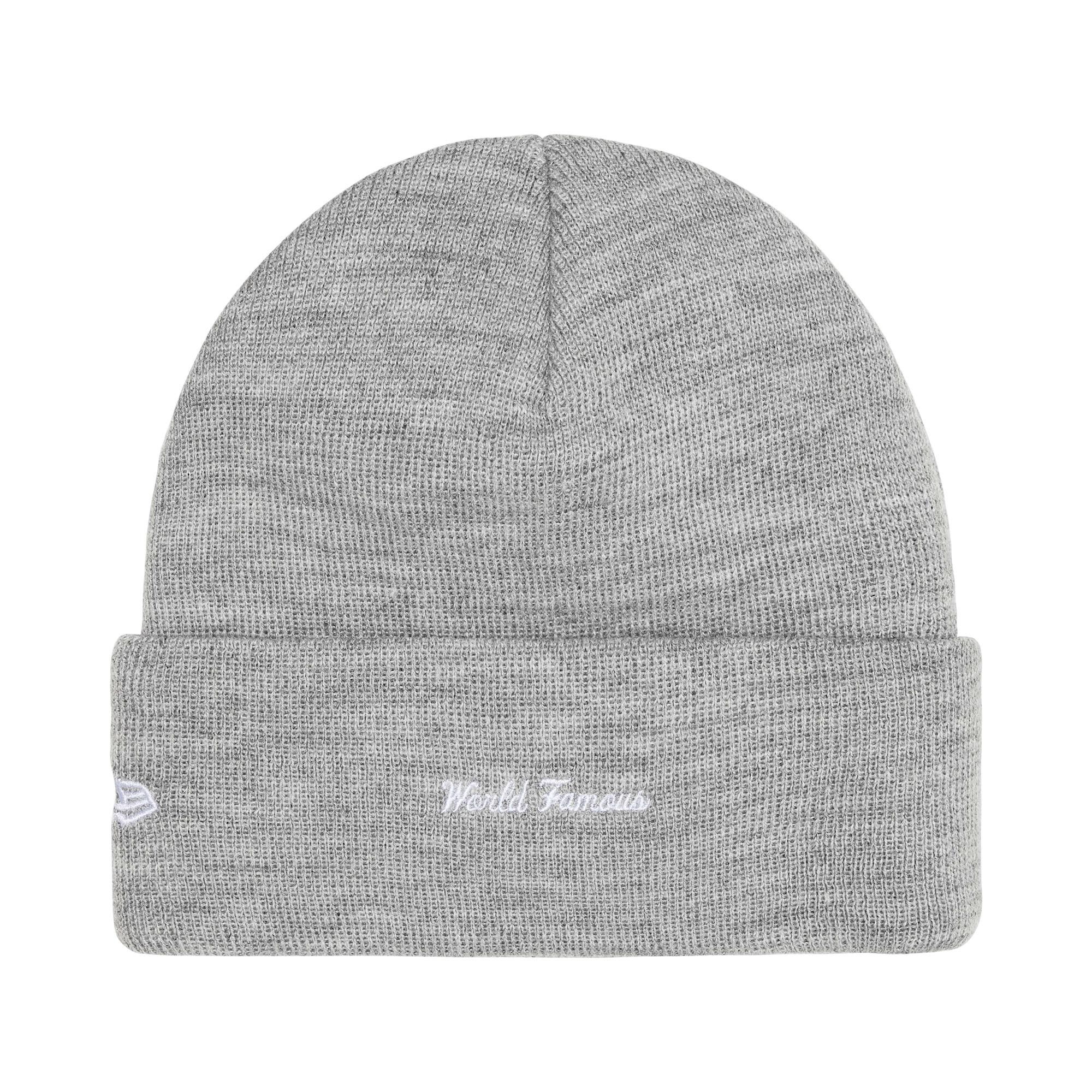 Buy Supreme New Era Box Logo Beanie 'Heather Grey' - FW25BN5