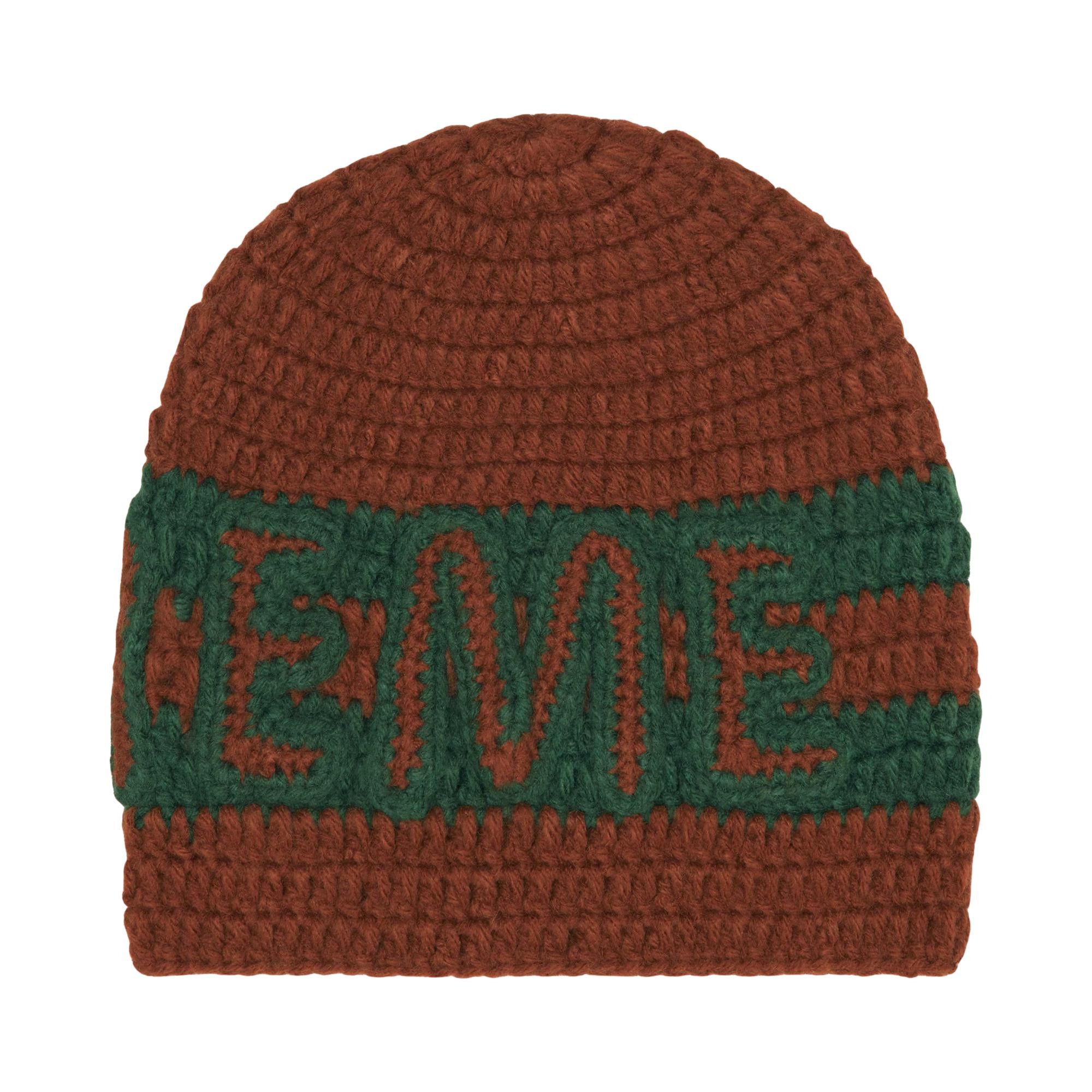 Buy Supreme Crochet Logo Beanie 'Brown' - FW25BN46 BROWN | GOAT