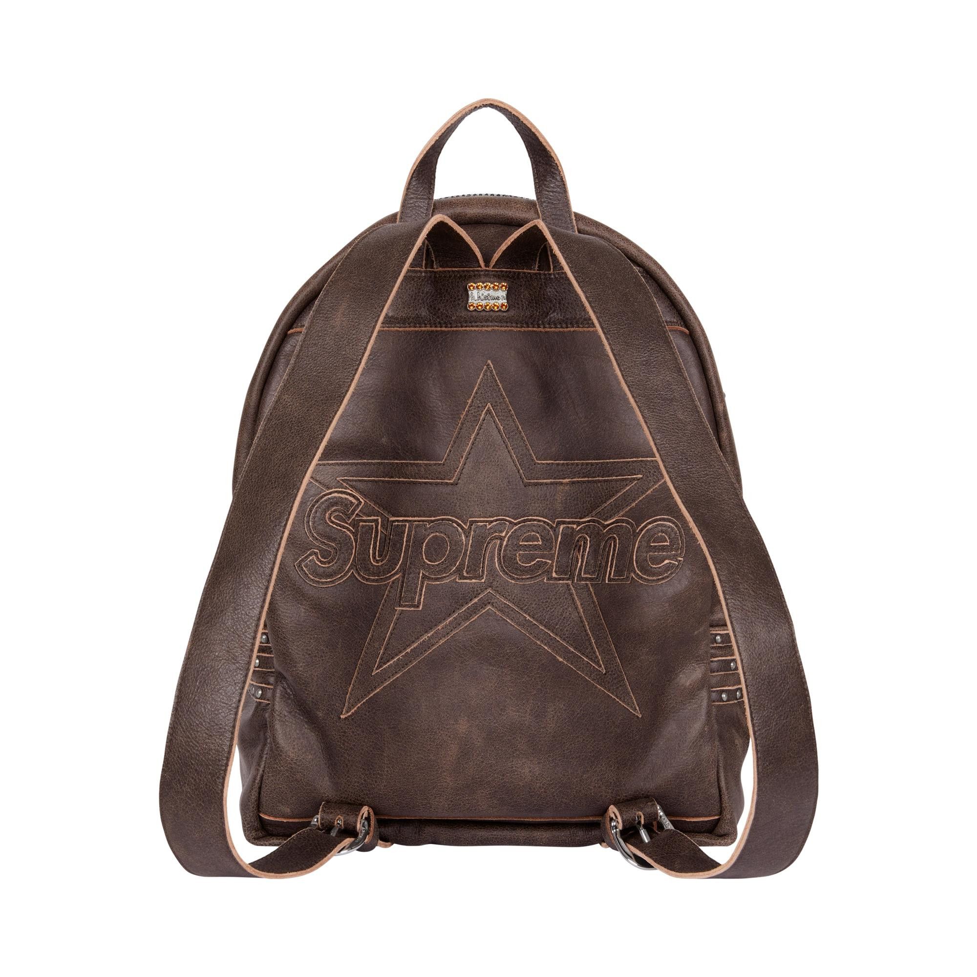Buy Supreme x Vanson Leathers x B.B. Simon Backpack 'Brown
