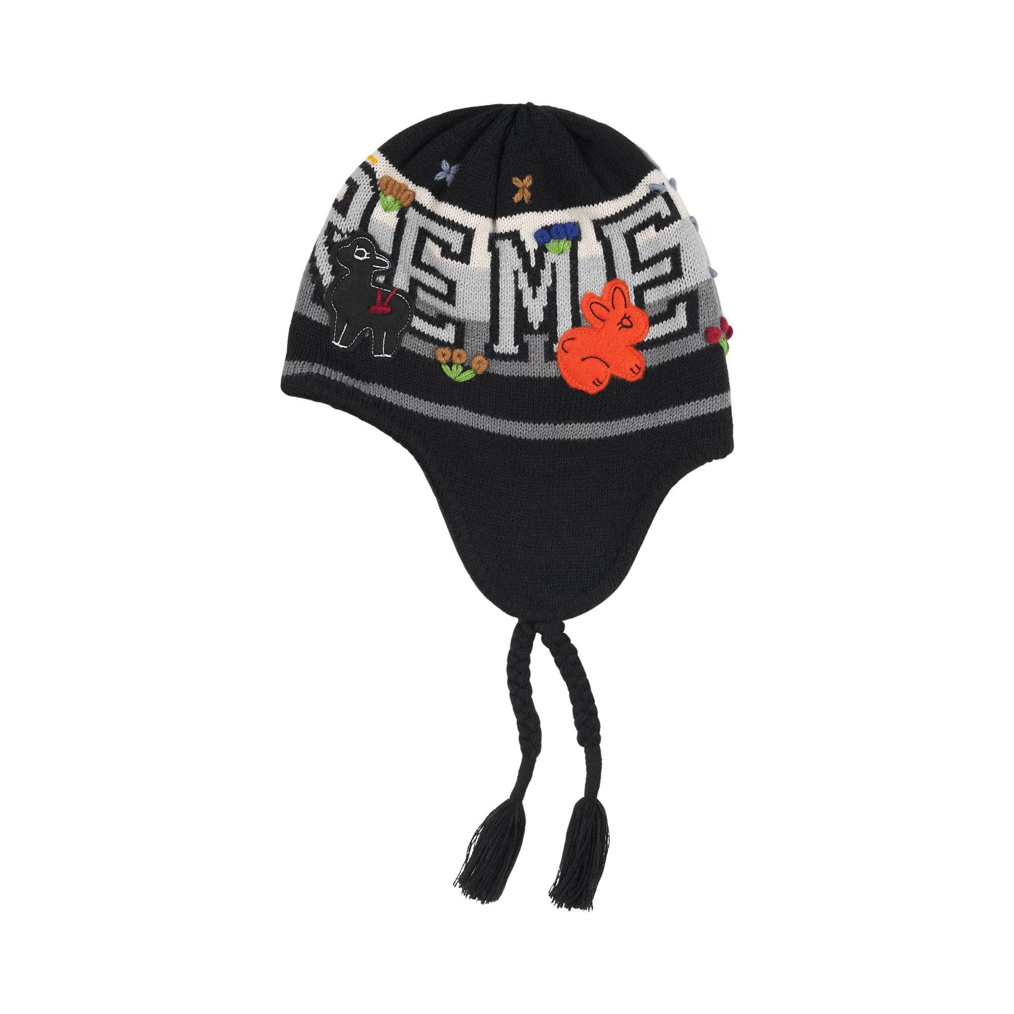 帽子 Supreme Felt Applique Beanie Black Buy Supreme Felt Appliqué Earflap Beanie 'Black' - FW25BN36 BLACK