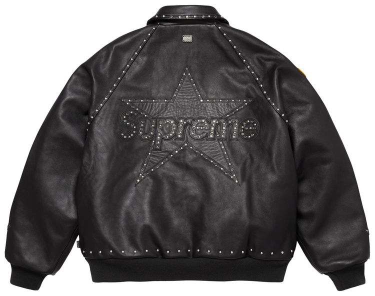 Supreme x Vanson Leathers x BB Simon Jacket Black