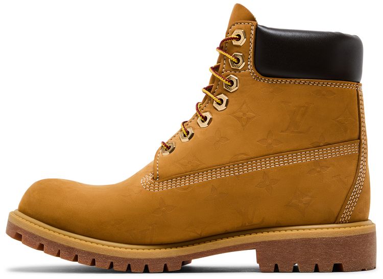 Louis Vuitton x Timberland 6 Inch Ankle Boot Embossed Monogram   Wheat