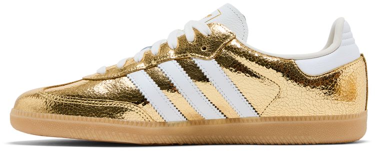 adidas Wmns Samba OG Cracked Metallic Pack   Gold