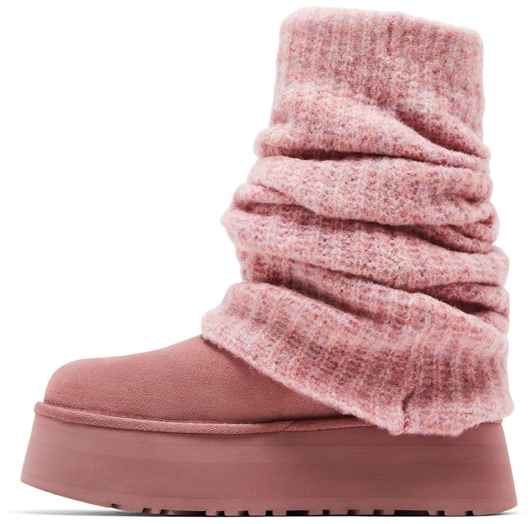 UGG Wmns Classic Mini Dipper Legwarmer Pink Dawn