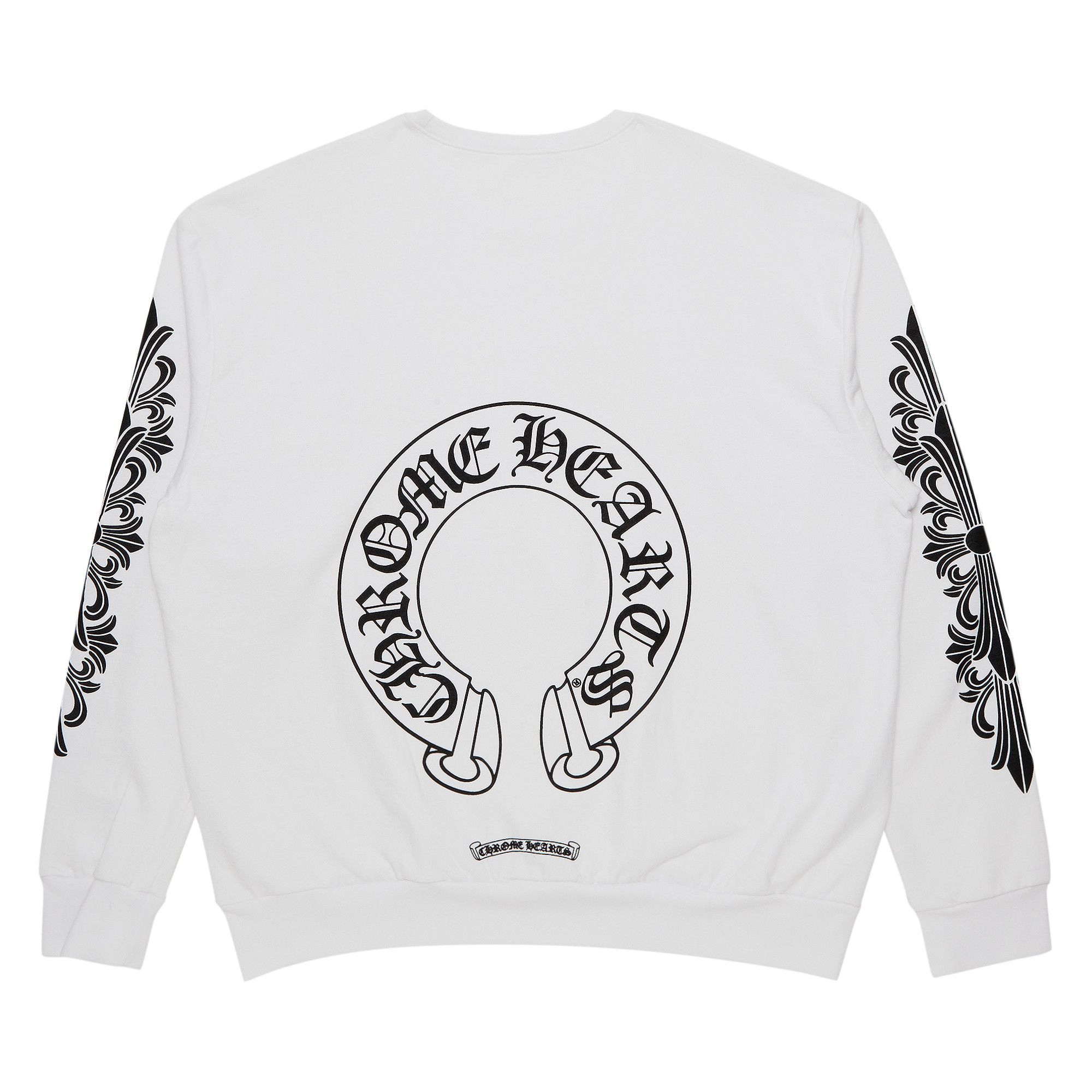 CHROME HEARTS / スウェット/XS/コットン/WHT Buy Chrome Hearts Horseshoe Logo Crewneck 'White' - 1383