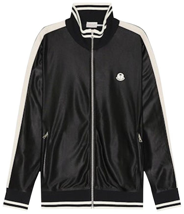 Moncler x Palm Angels Track Zip Up Jacket Black