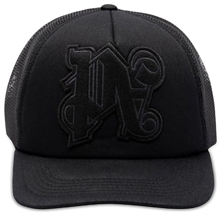 Palm Angels Monogram Cap Black