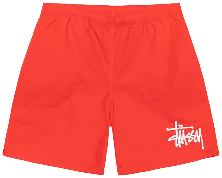 Stussy Big Basic Water Short Bright Red