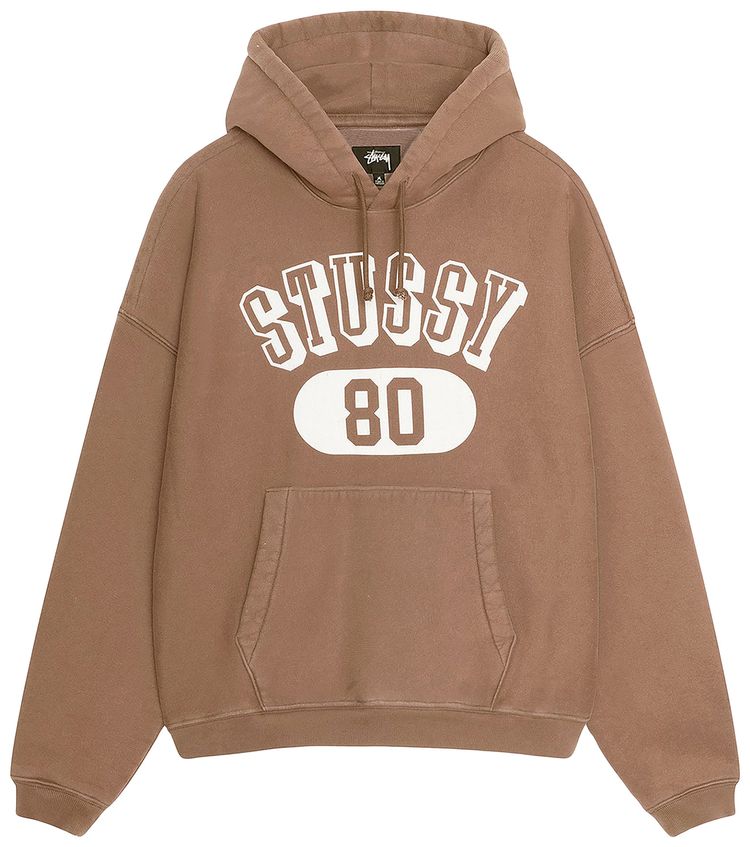 Stussy 80 Relaxed Hoodie Brown
