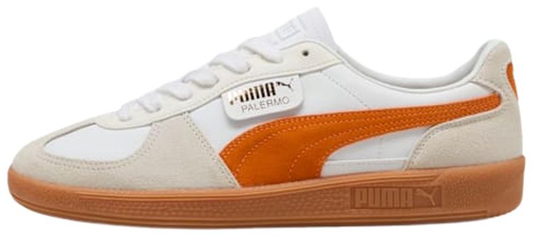 Puma Palermo Leather WhiteWarm WhiteOrange Glo