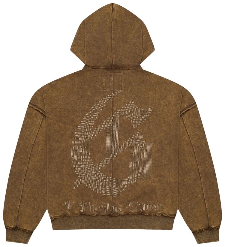 Godspeed Studded OG Logo Zip Up Hoodie Brolive Wash
