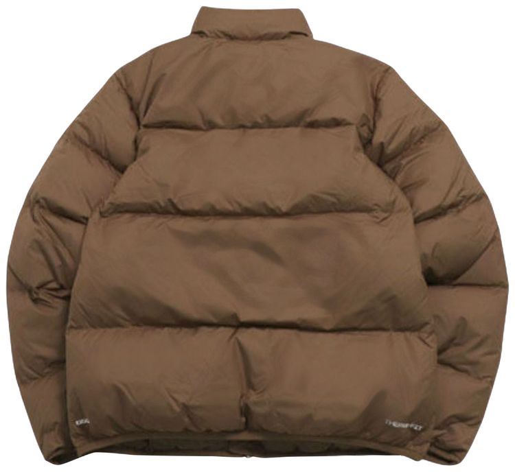 Nike Therma FIT Puffer Jacket Mosswood BrownWhite
