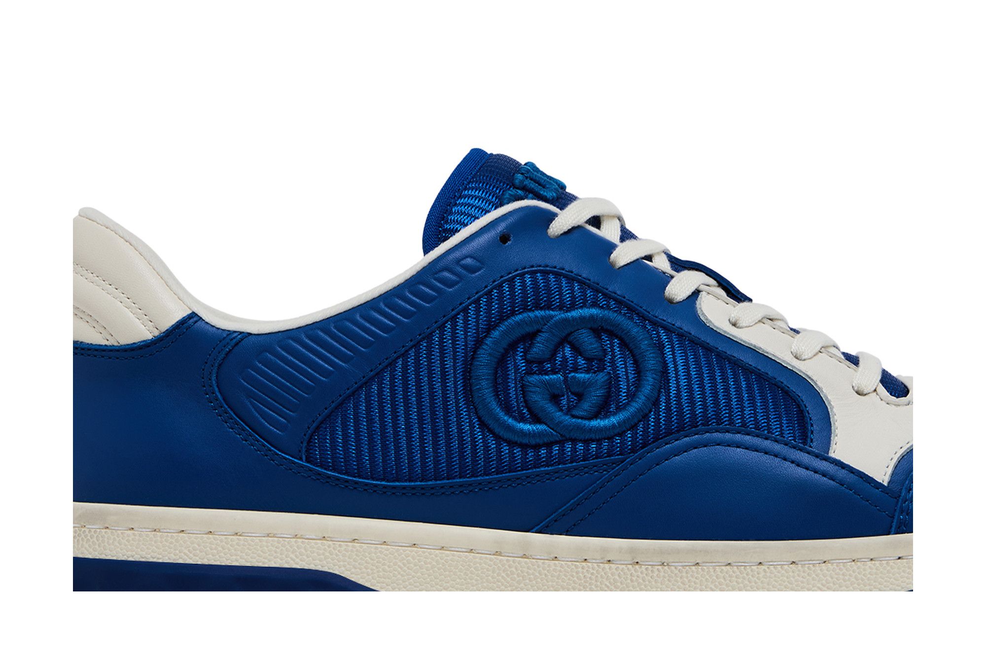 GUCCI デッキシューズ 青/アイボリー GUCCI デッキシューズ 青/アイボリー