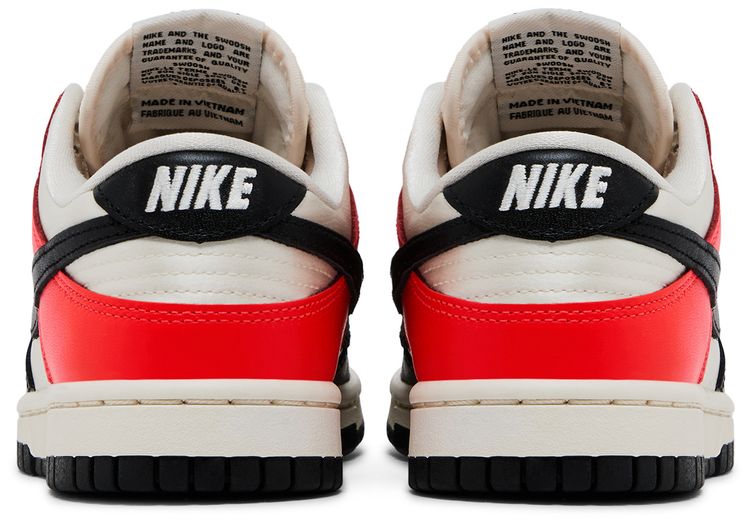 Nike Wmns Dunk Low SE Black Toe Bright Crimson
