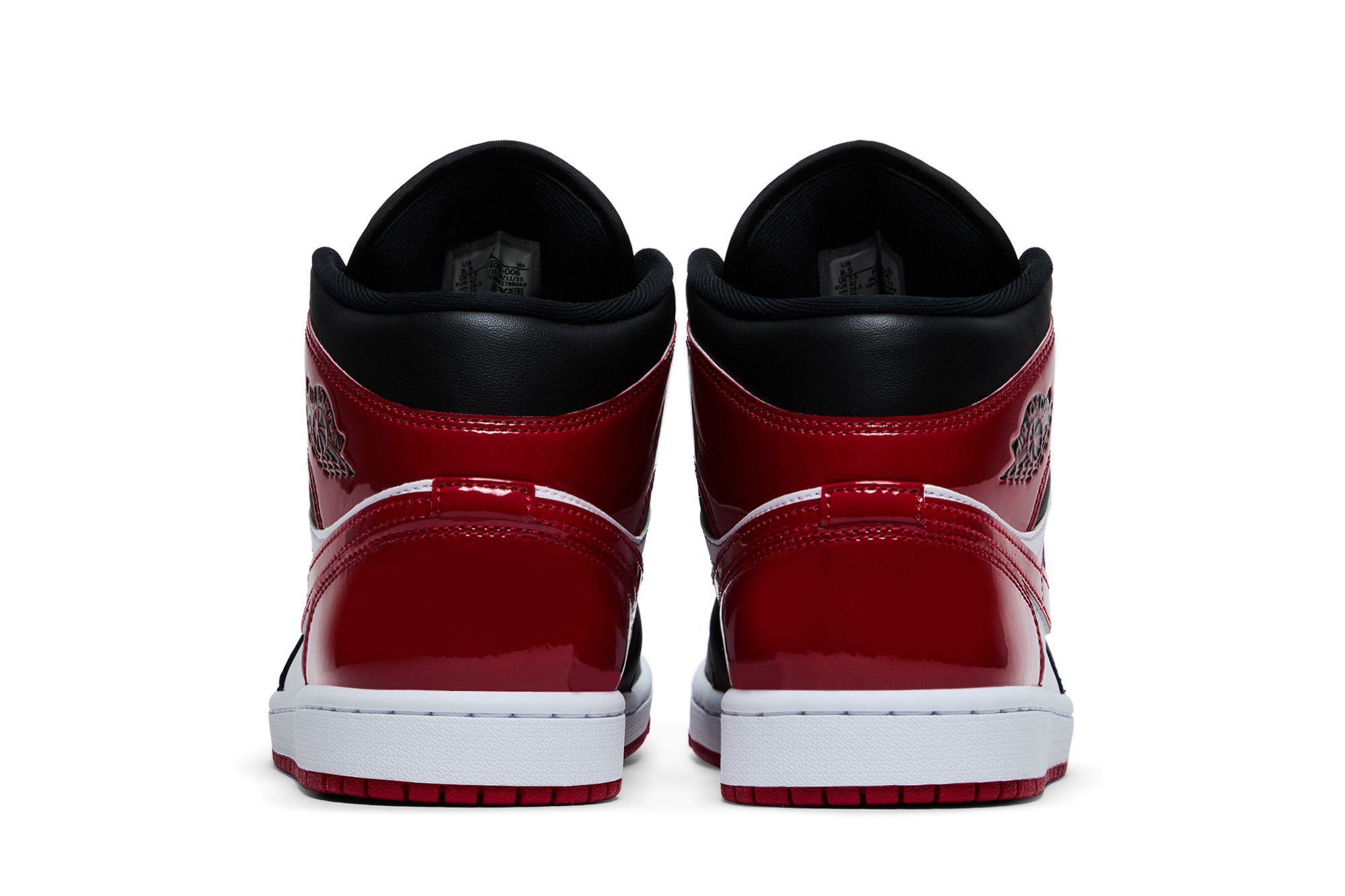 NIKE AIR JORDAN1       jordan パテント Buy Air Jordan 1 Mid 'Patent Bred Toe' - HV4091 006 | GOAT