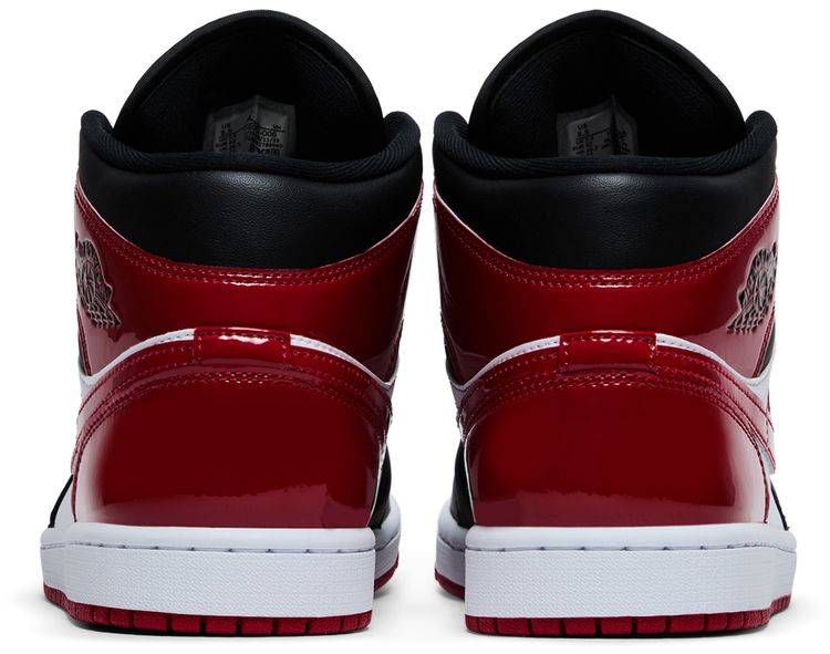 Air Jordan 1 Mid Patent Bred Toe
