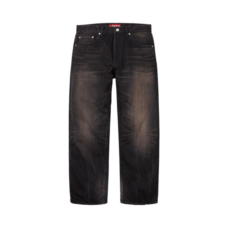 Buy Supreme Distressed Loose Fit Selvedge Jean 