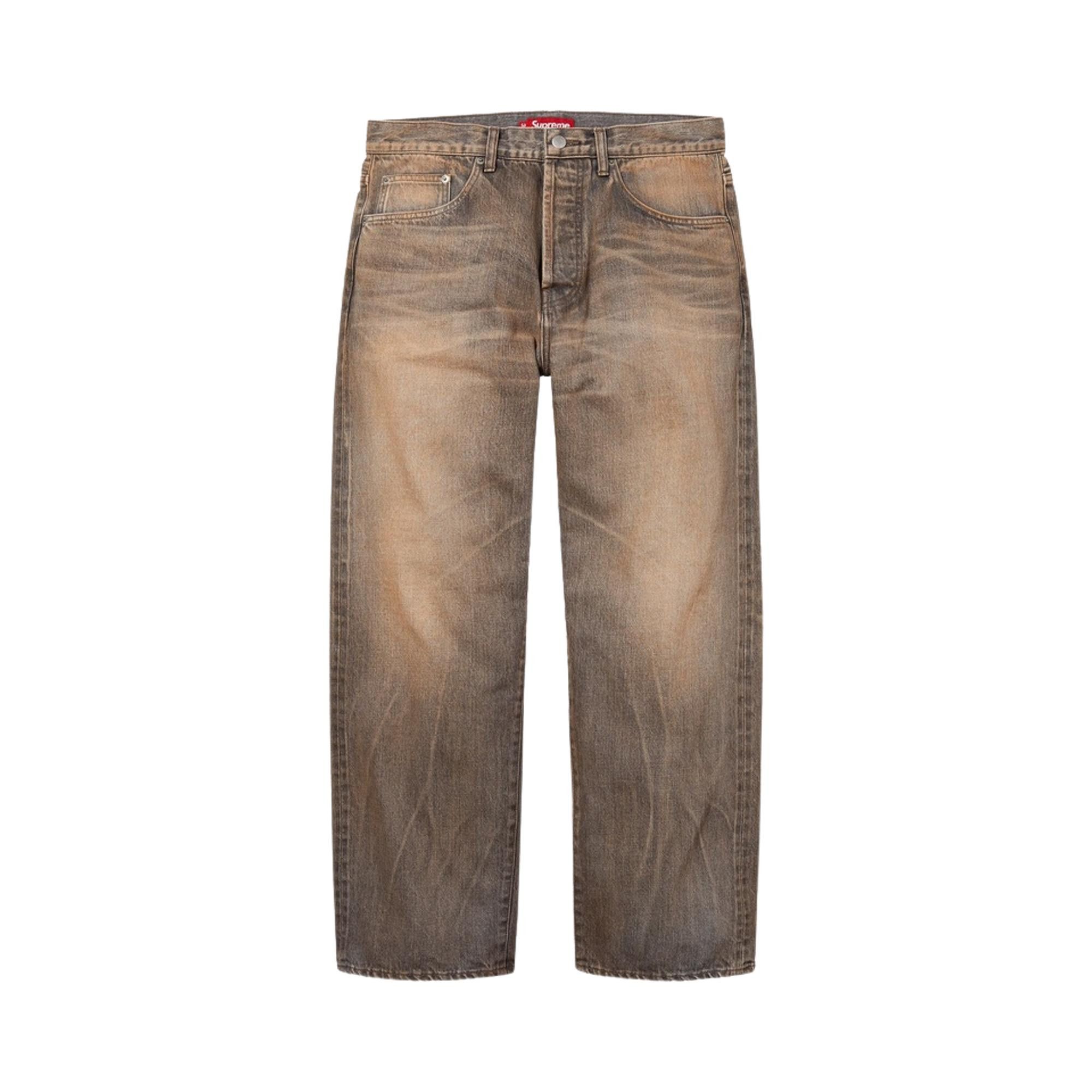 Distressed Loose Fit Selvedge Jean 34