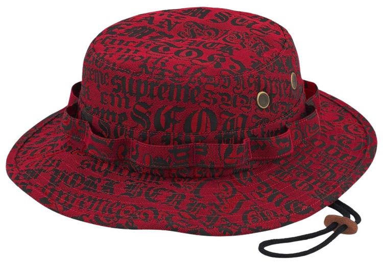 Supreme Cities Jacquard Boonie Red