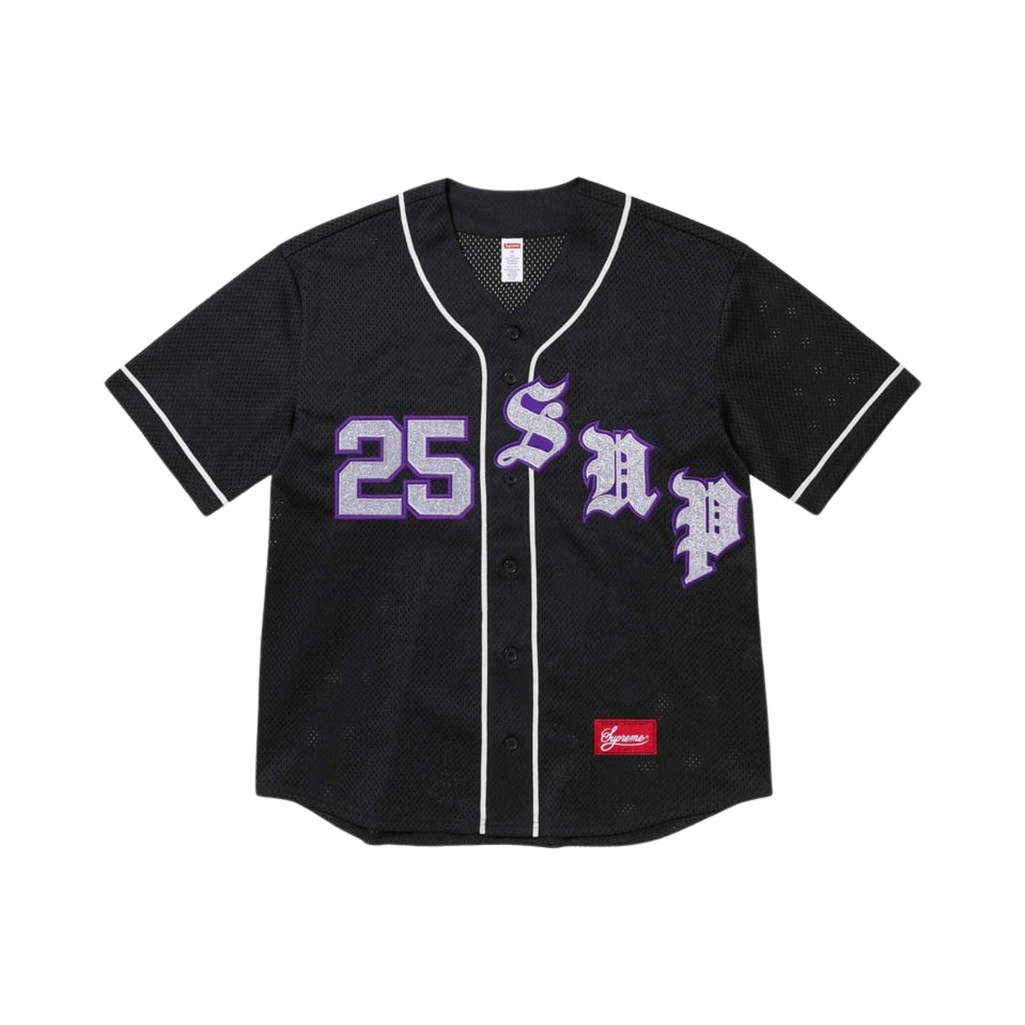 Buy Supreme Old English Baseball Jersey 'Black' - SS25KN10 BLACK