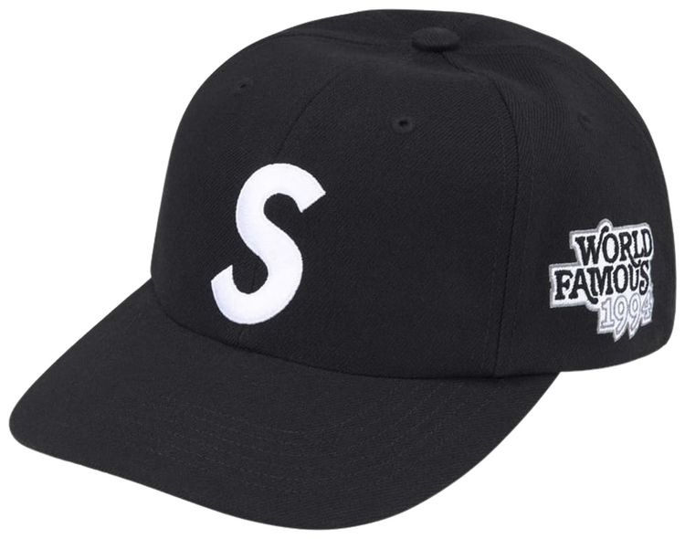 Supreme World Famous S Logo 6 Panel Navy