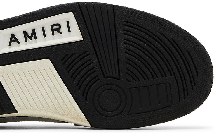 Amiri Skel Top Low Checkered   Black White