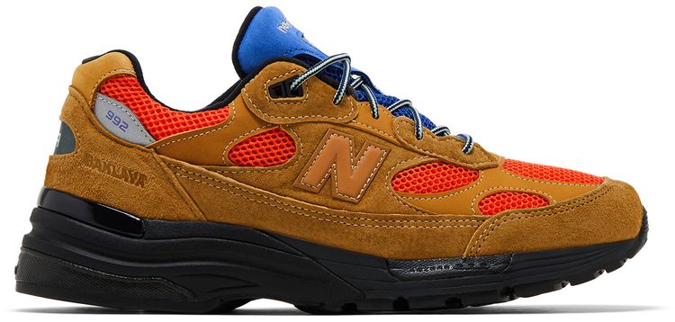 Action Bronson x New Balance 992 Made in USA Tan Orange Blue