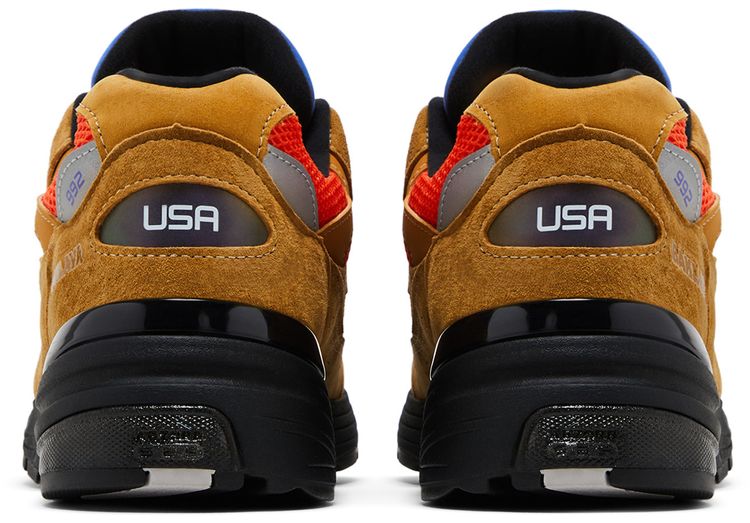 Action Bronson x New Balance 992 Made in USA Tan Orange Blue