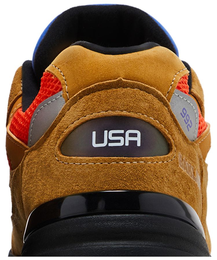 Action Bronson x New Balance 992 Made in USA Tan Orange Blue