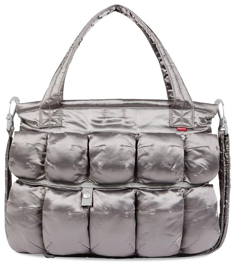 Supreme x Martithe  Francois Girbaud Pokachu Puffer Tote Bag Silver