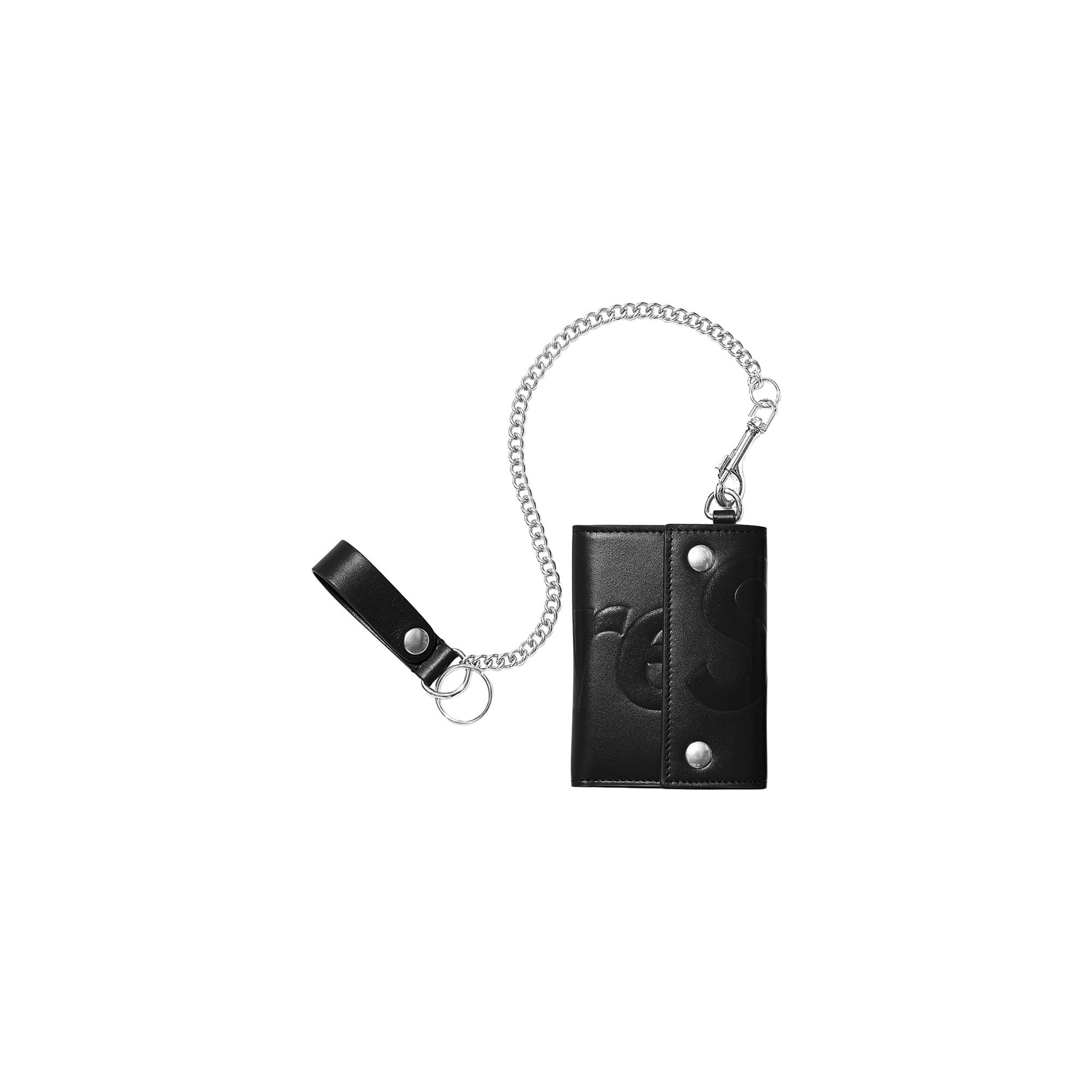 Buy Supreme Leather Chain Wallet 'Black' - SS25B13 BLACK | GOAT
