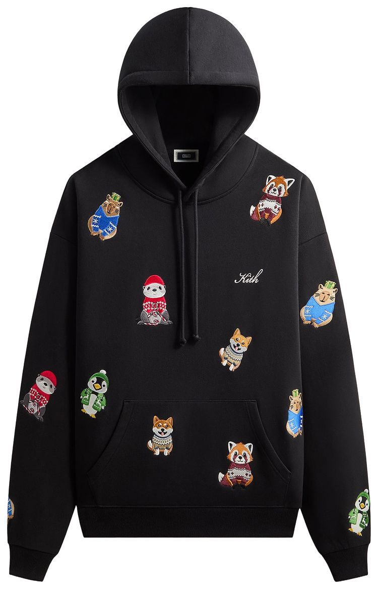 Kith Kithmas Animal Character Nelson Hoodie Black
