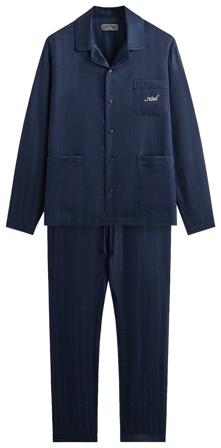 Kith Kithmas Crest Monogram Pajama Set Nocturnal