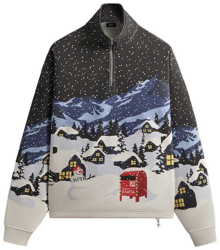 Kith Kithmas Village Quarter Zip Black