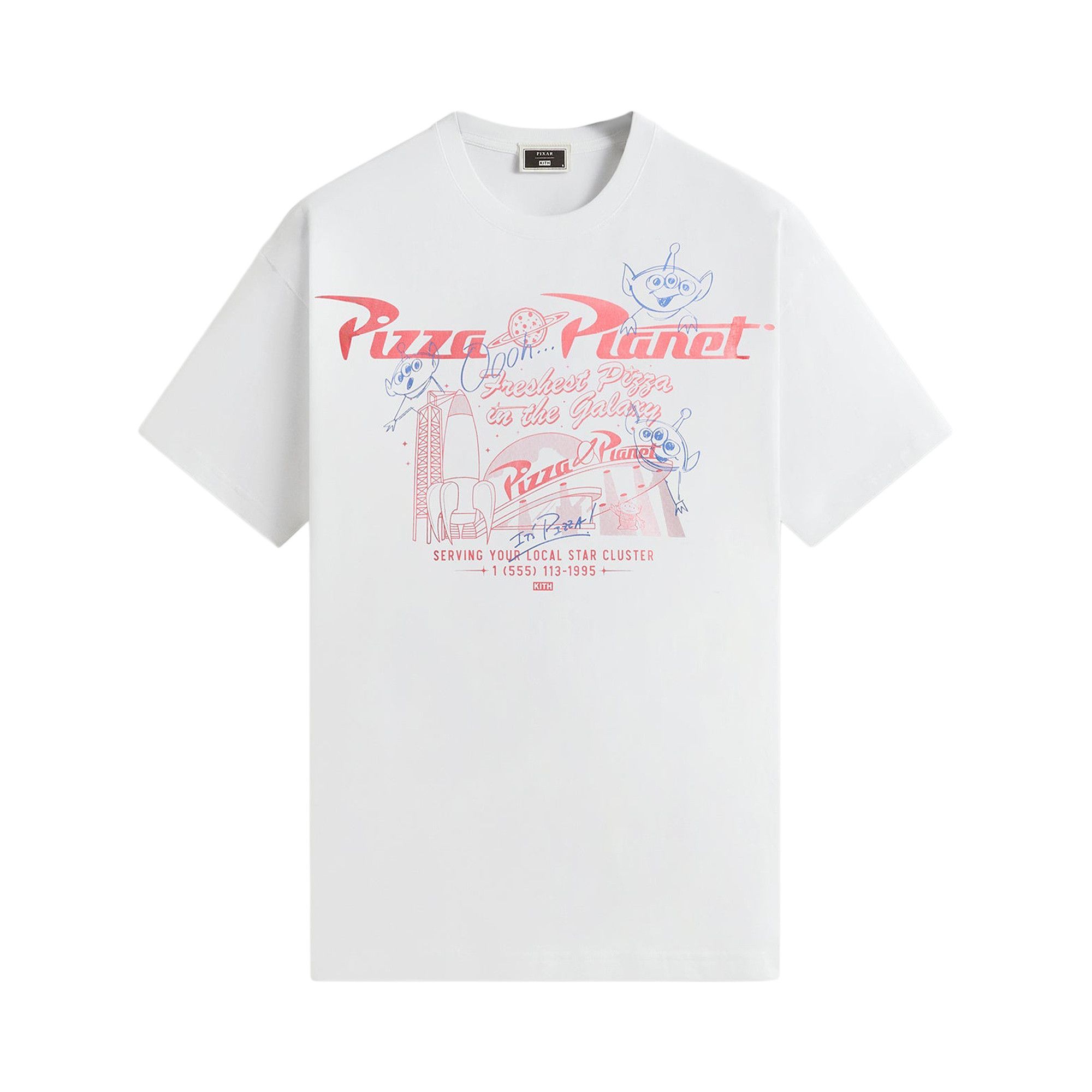 Buy Kith x Disney For Pixar Pizza Planet Tee 'White' - KHM034361