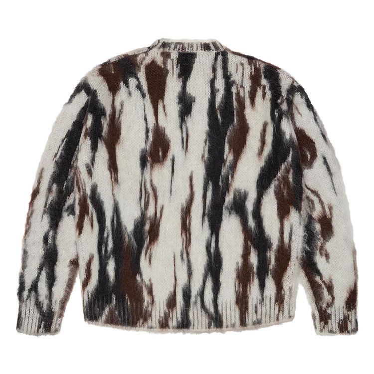 Denim Tears Camo Mohair Crewneck White