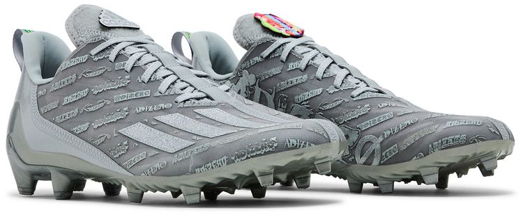 adidas Adizero Cleats Grey Silver Metallic