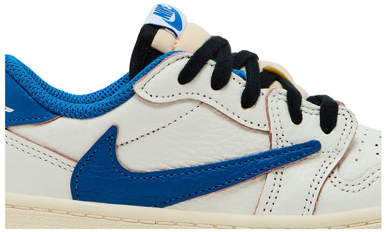 Fragment Design x Travis Scott x Air Jordan 1 Retro Low OG SP TD Sail Military Blue