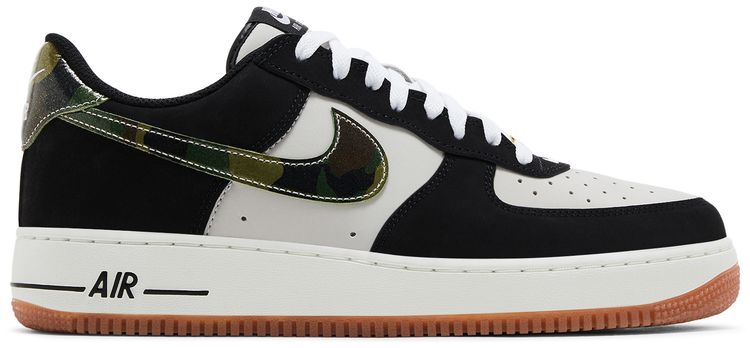 Nike Air Force 1 Low Black Patent Camo Swoosh