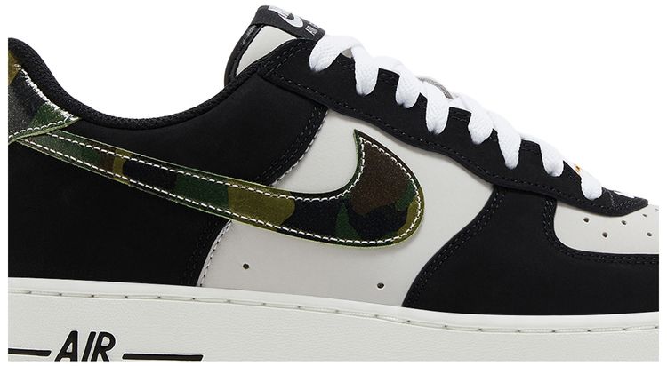 Nike Air Force 1 Low Black Patent Camo Swoosh