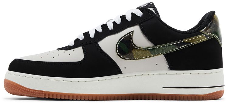Nike Air Force 1 Low Black Patent Camo Swoosh