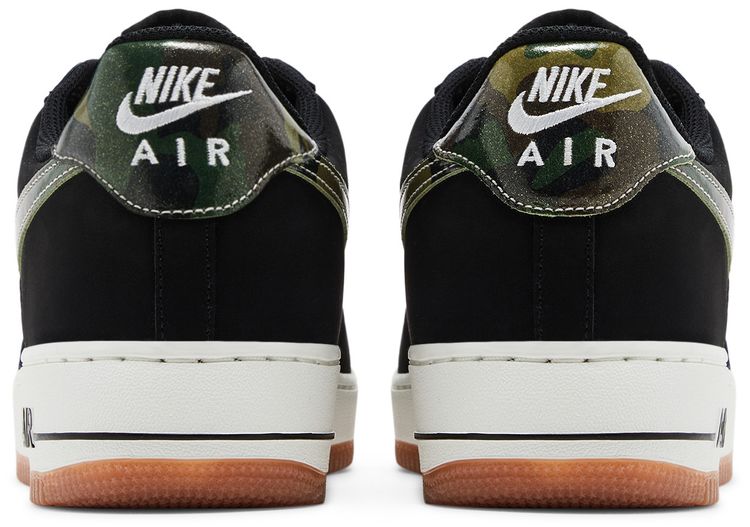 Nike Air Force 1 Low Black Patent Camo Swoosh