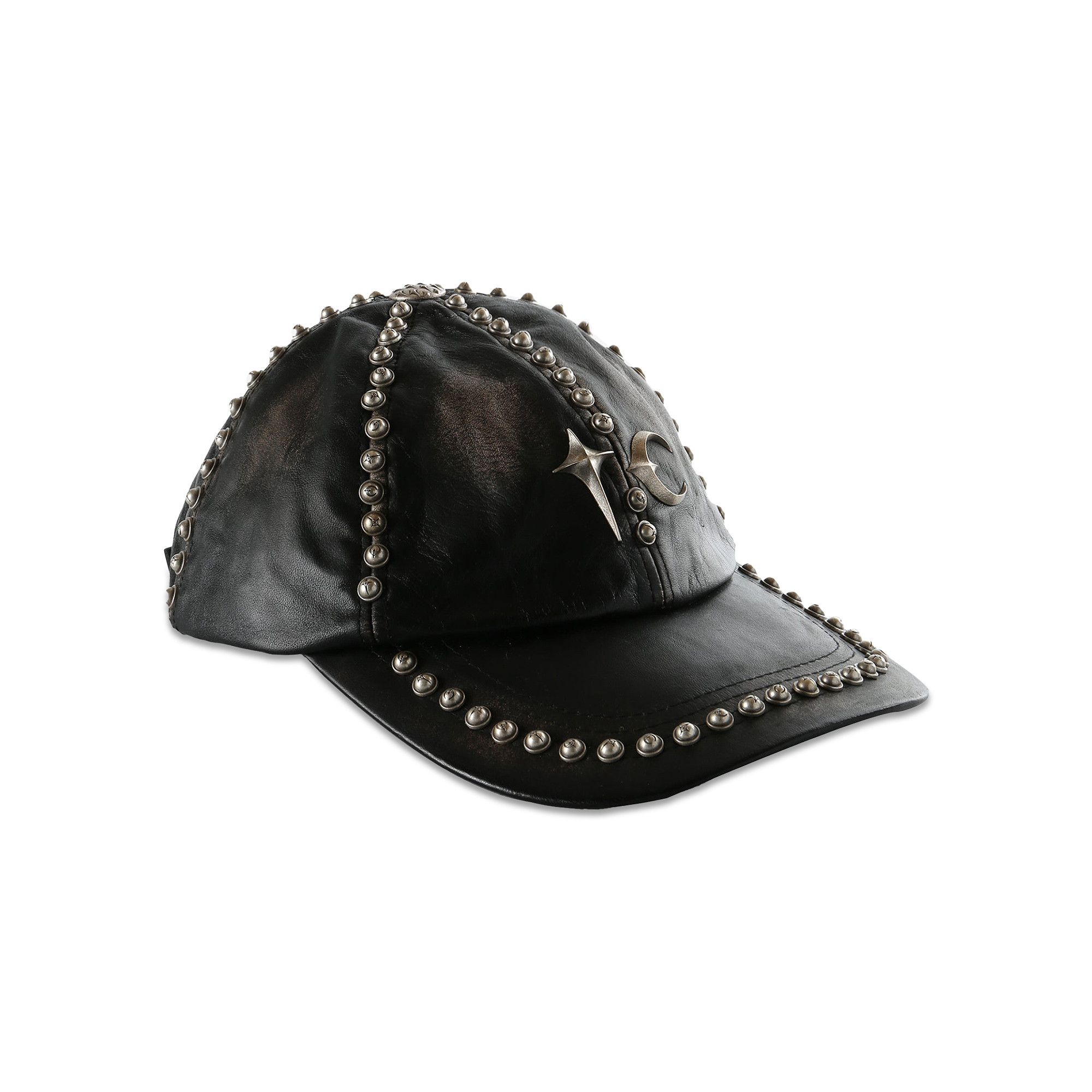 Buy Thug Club Studded Washed Leather Cap 'Black' - TC25AC2103 | GOAT