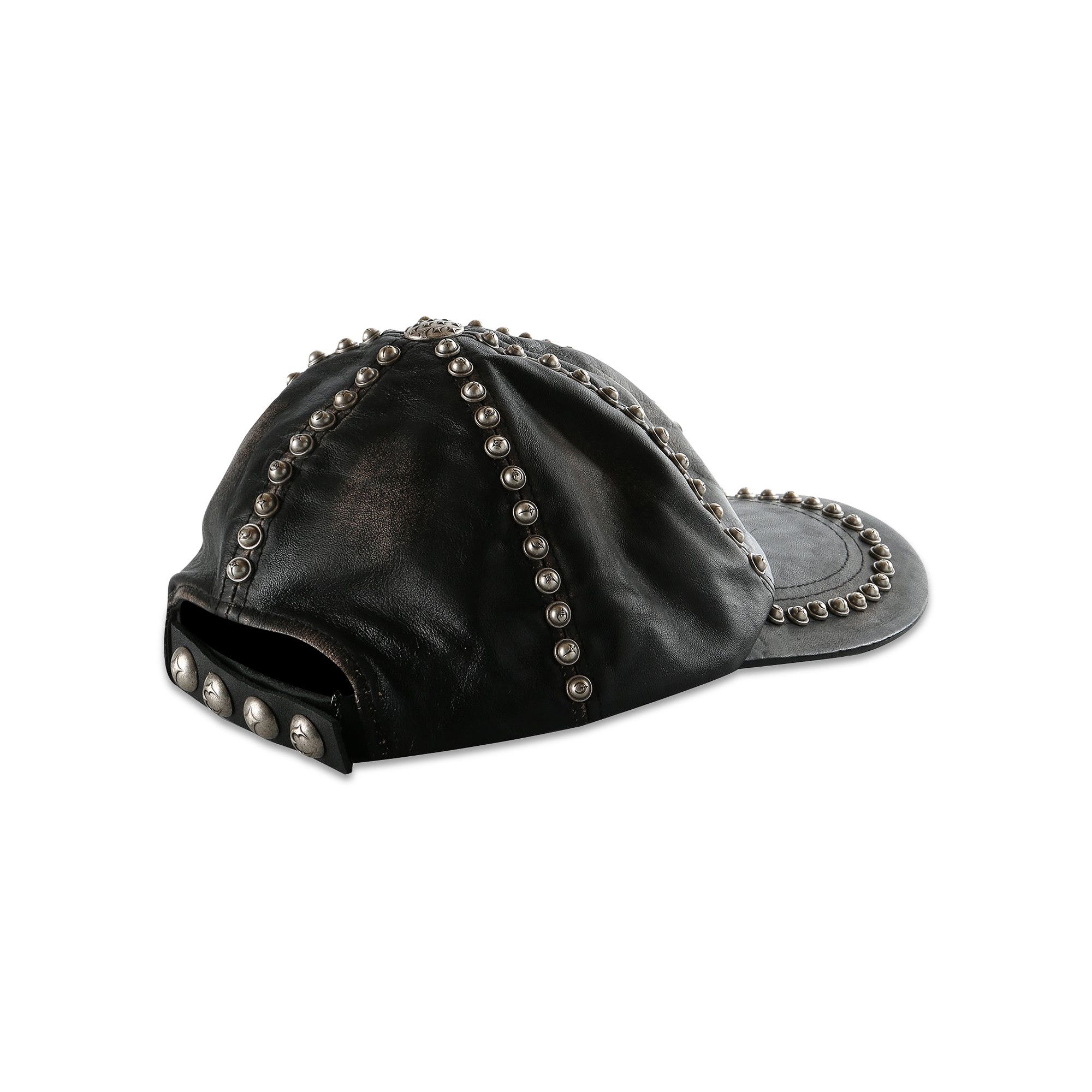 Buy Thug Club Studded Washed Leather Cap 'Black' - TC25AC2103 | GOAT