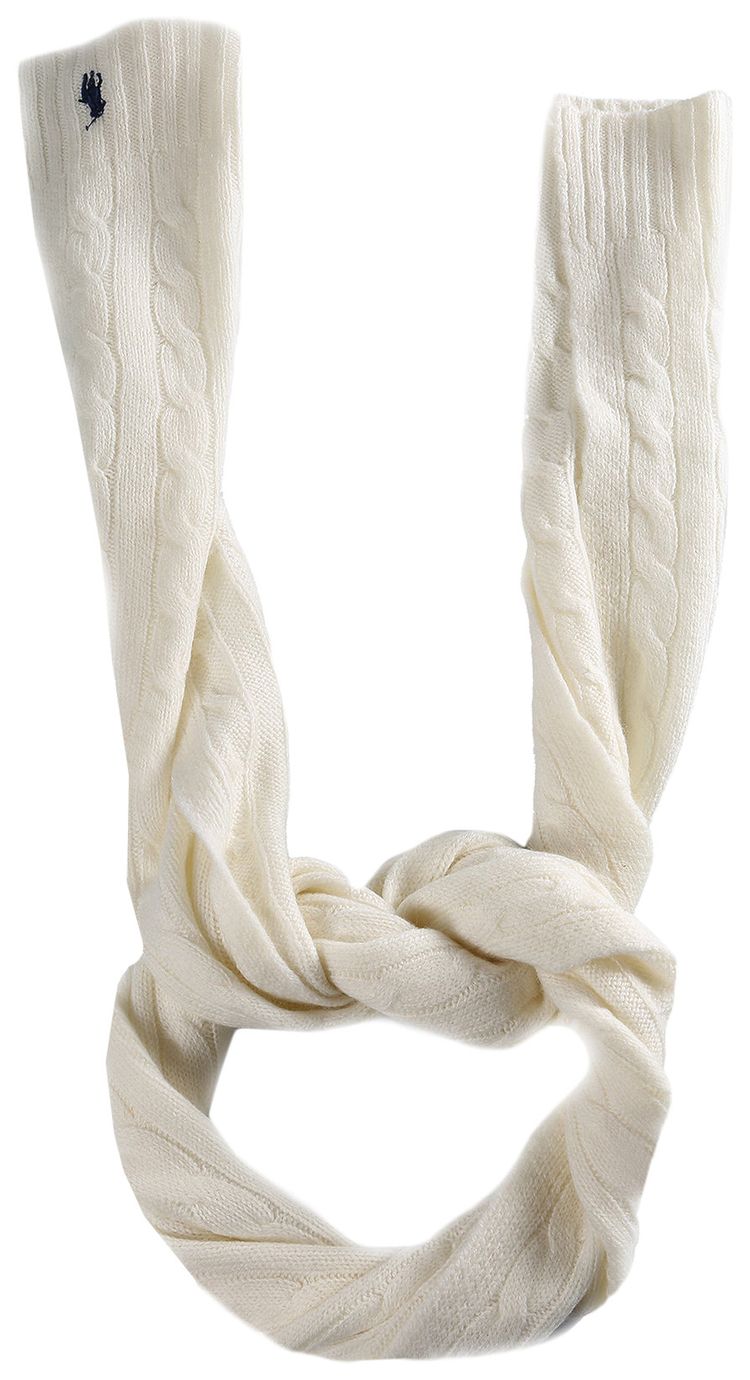 Polo Ralph Lauren Cashmere Classic Cable Scarf Cream