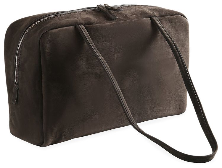 The Row Astra Bowling Handbag Ebony Brown