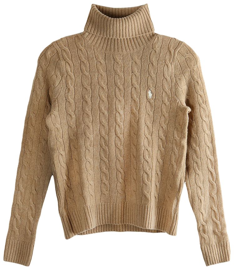 Polo Ralph Lauren Cashmere Long Sleeve Pullover Camel Melange