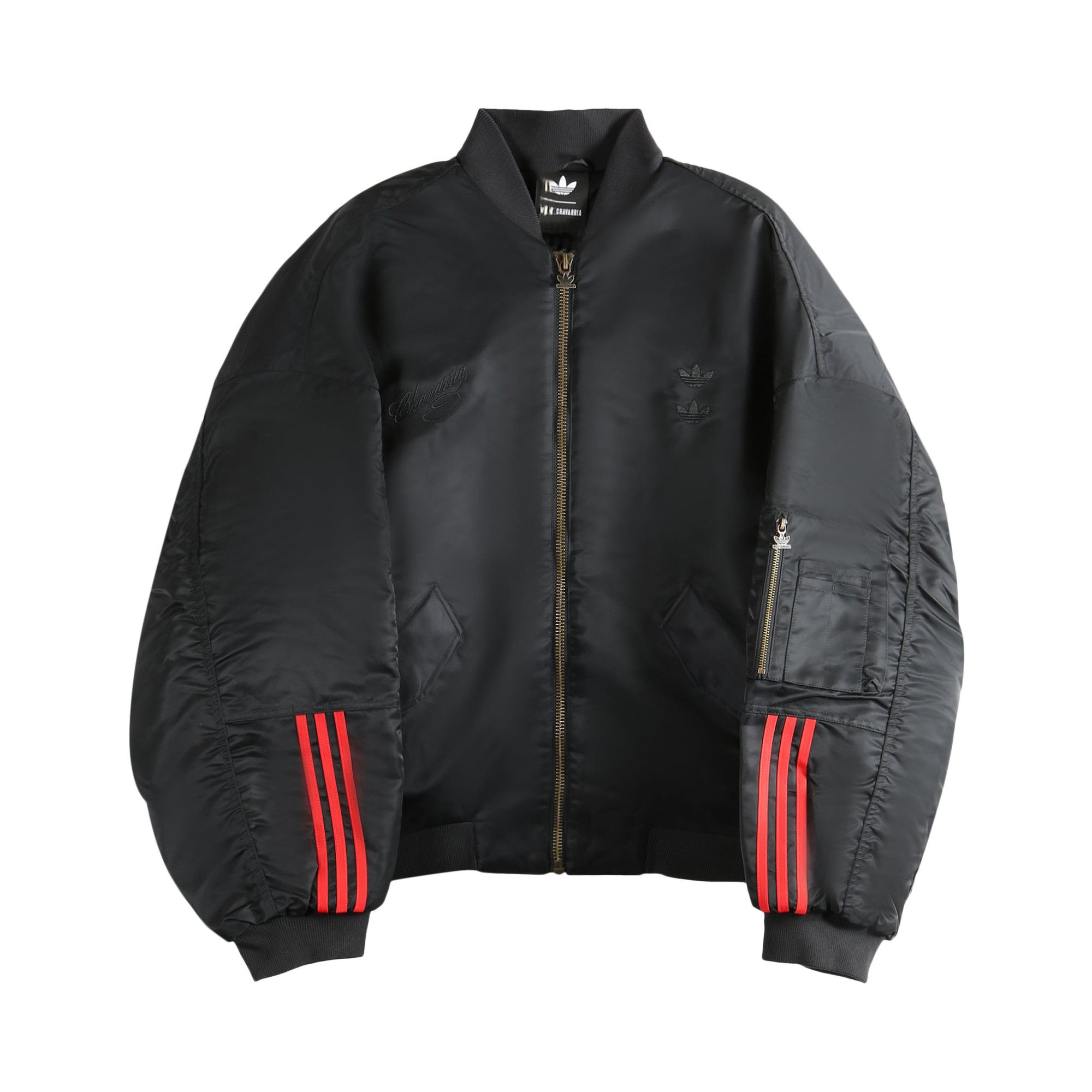 Buy Adidas x Willy Chavarria Satin Bomber Jacket 'Black' - KD9361